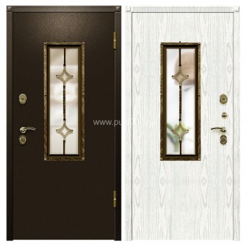 Железная дверь с порошковым напылением PR-1399, цена 51 375  руб.
