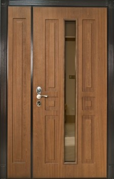 Двустворчатая металлическая дверь ДВ-843 с МДФ, цена 53 550  руб.